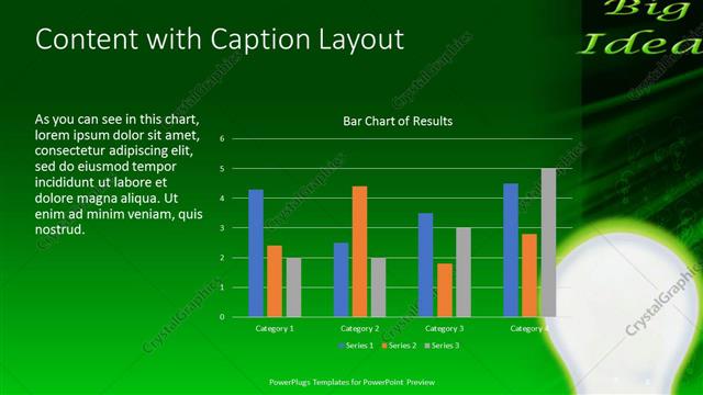 Content with Caption presentation slide layout