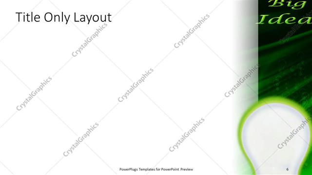 Title Only presentation slide layout