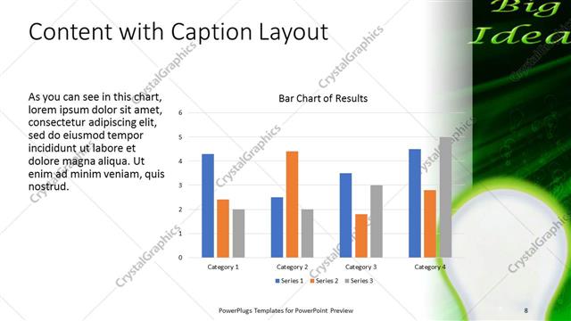 Content with Caption presentation slide layout