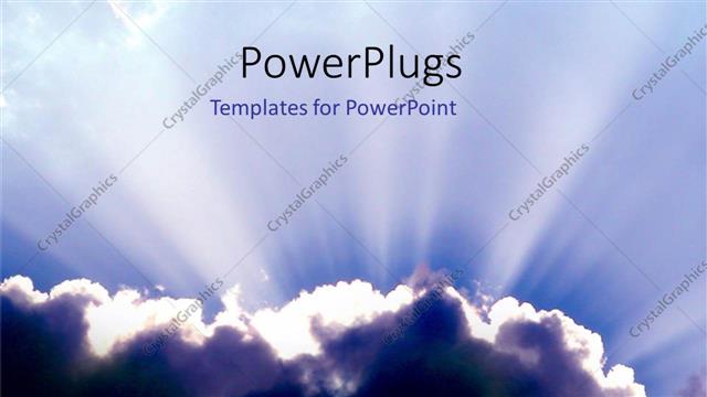  Presentation with skies - Glowing clouds in blue skies opportunity