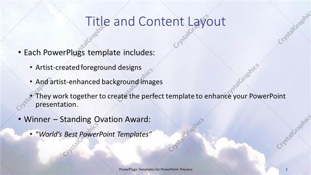 Title and Content presentation slide layout