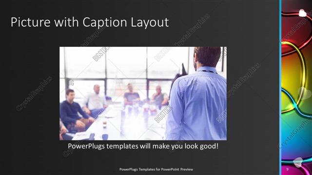 Picture with Caption presentation slide layout