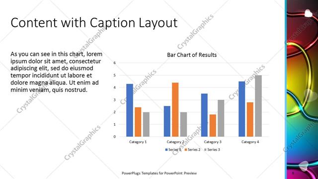 Content with Caption presentation slide layout