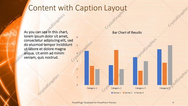 Content with Caption presentation slide layout