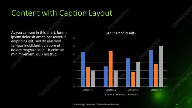 Content with Caption presentation slide layout