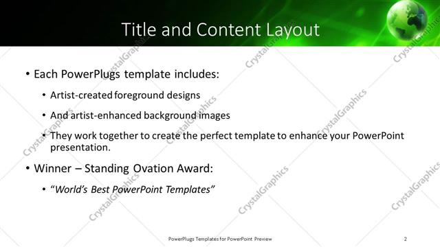 Title and Content presentation slide layout