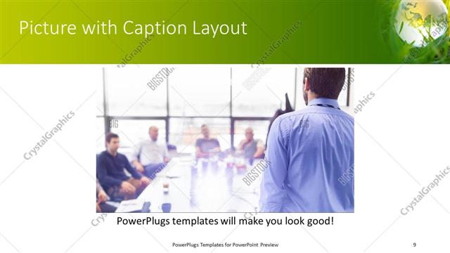 Picture with Caption presentation slide layout