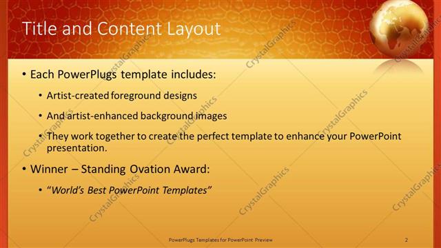 Title and Content presentation slide layout