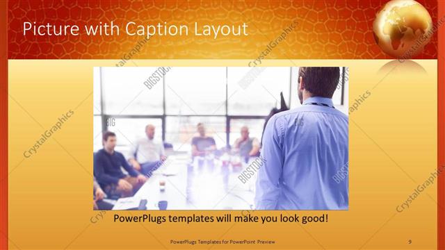 Picture with Caption presentation slide layout