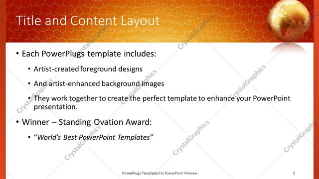 Title and Content presentation slide layout
