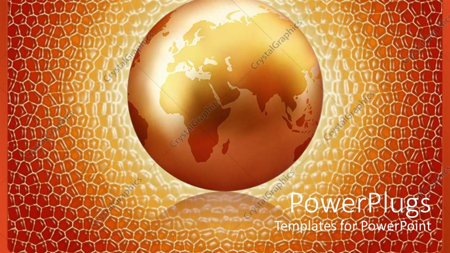 Featuring Glowing Earth Globe World with Bubble Background, Orange, Yellow and Red