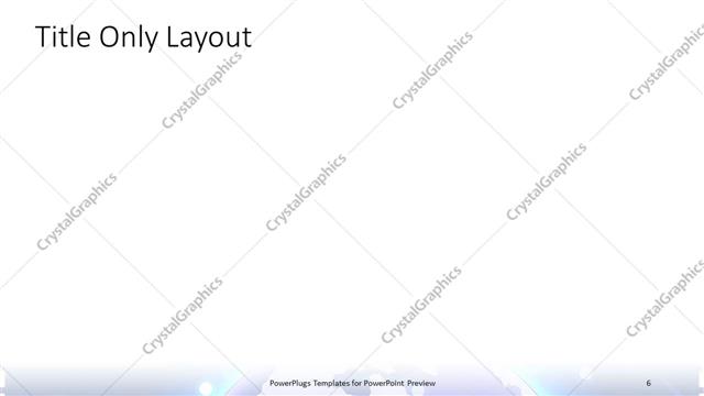 Title Only presentation slide layout