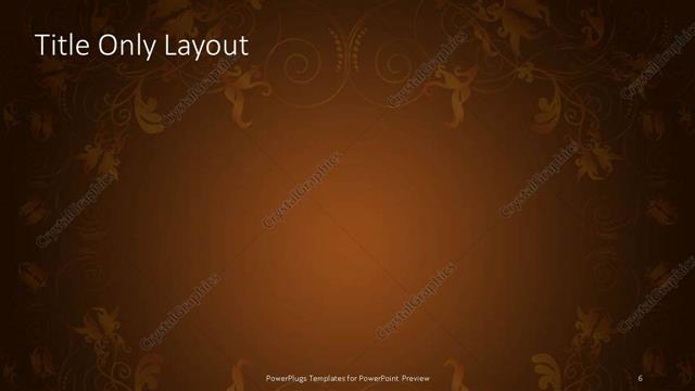 Title Only presentation slide layout