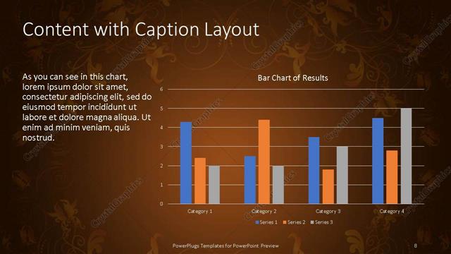 Content with Caption presentation slide layout