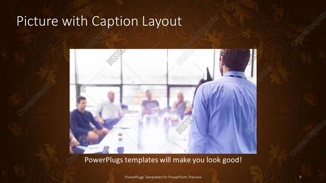 Picture with Caption presentation slide layout