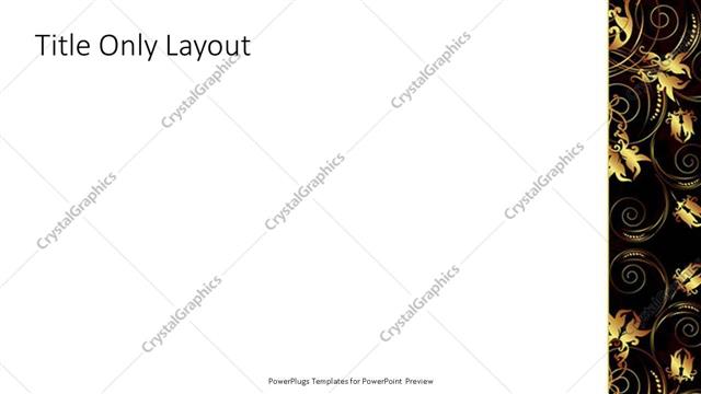 Title Only presentation slide layout