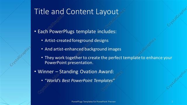 Title and Content presentation slide layout