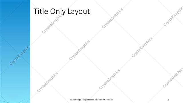 Title Only presentation slide layout