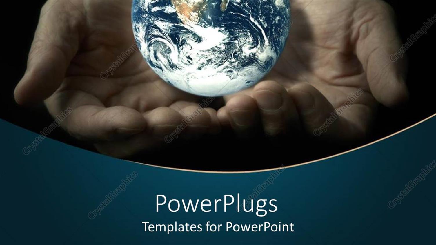 Featuring Glowing Globe Carried in Mans Palms