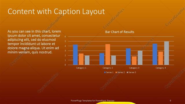 Content with Caption presentation slide layout