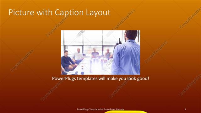 Picture with Caption presentation slide layout