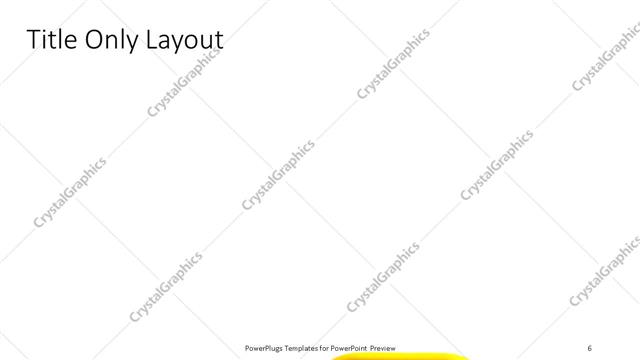 Title Only presentation slide layout