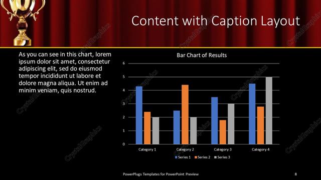 Content with Caption presentation slide layout