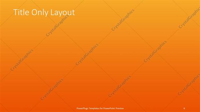 Title Only presentation slide layout