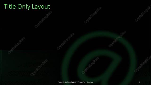 Title Only presentation slide layout