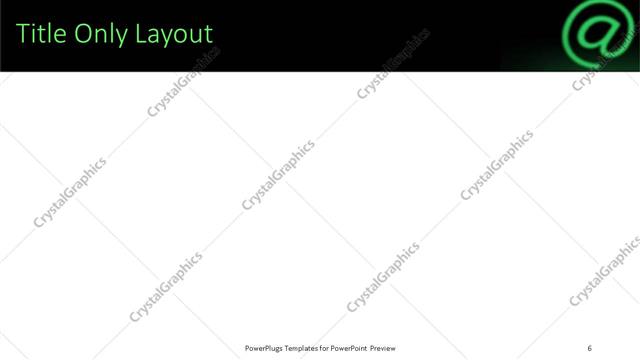 Title Only presentation slide layout