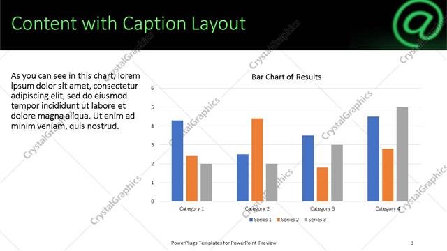 Content with Caption presentation slide layout