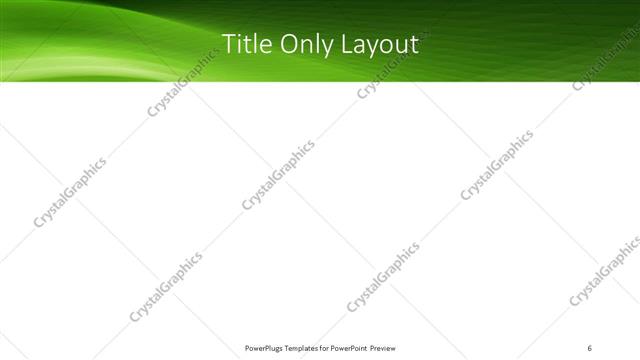 Title Only presentation slide layout