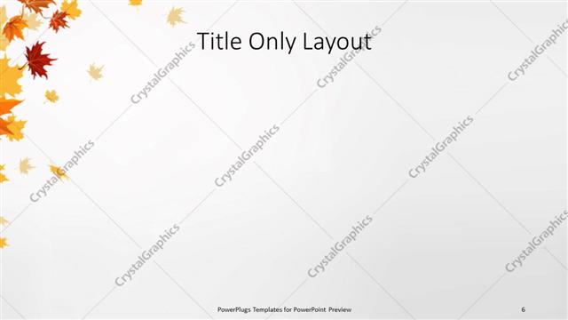 Title Only presentation slide layout