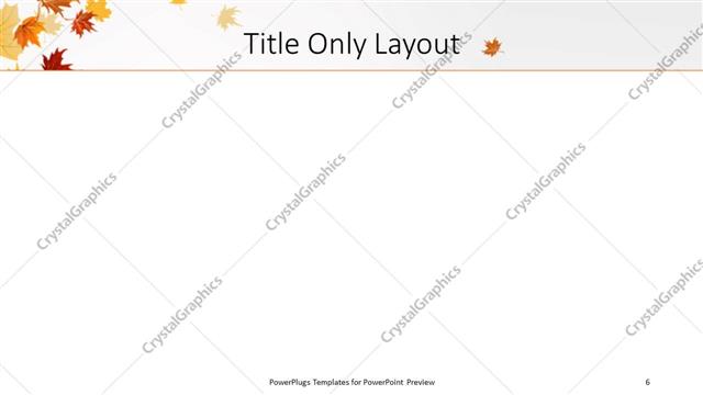 Title Only presentation slide layout
