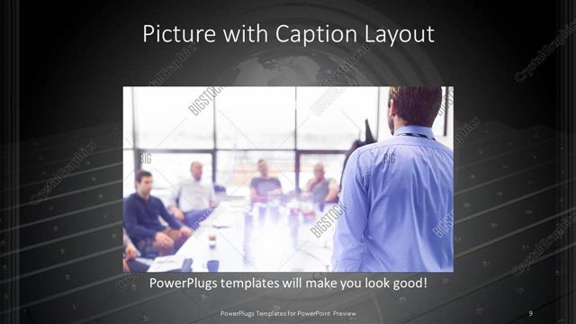 Picture with Caption presentation slide layout