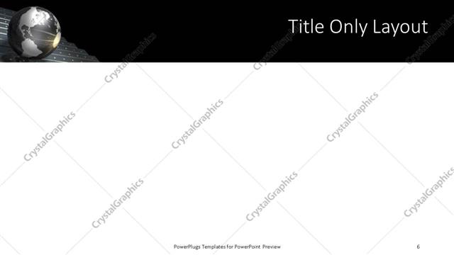 Title Only presentation slide layout