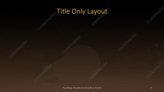 Title Only presentation slide layout