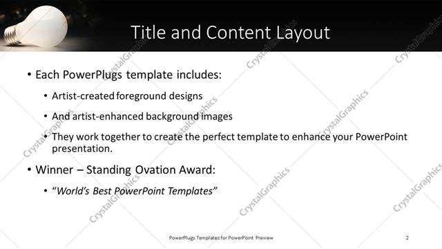 Title and Content presentation slide layout