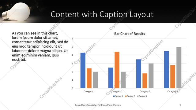 Content with Caption presentation slide layout