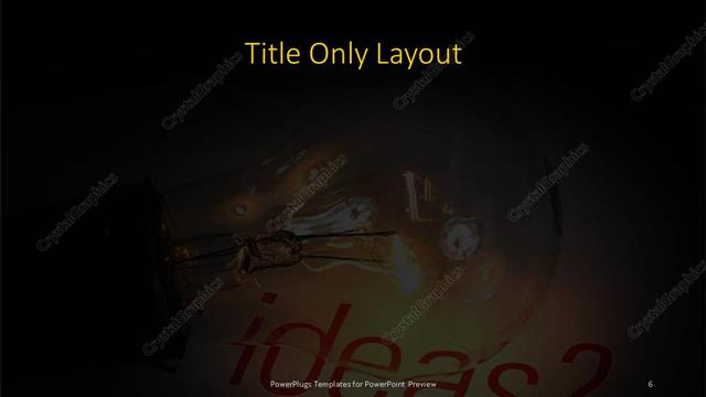 Title Only presentation slide layout