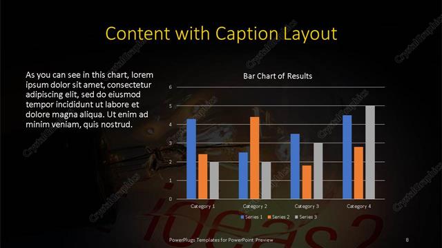 Content with Caption presentation slide layout