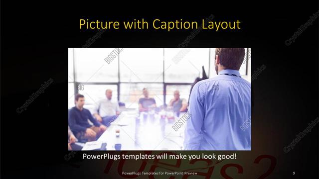 Picture with Caption presentation slide layout