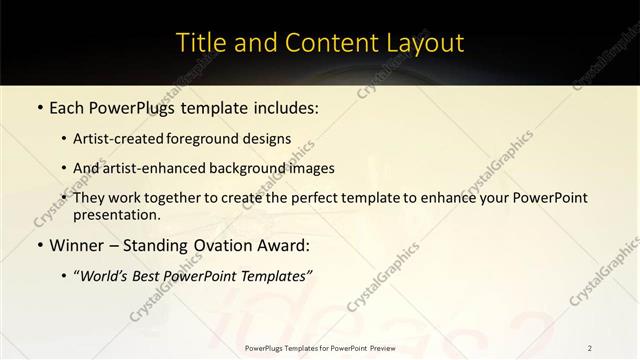Title and Content presentation slide layout