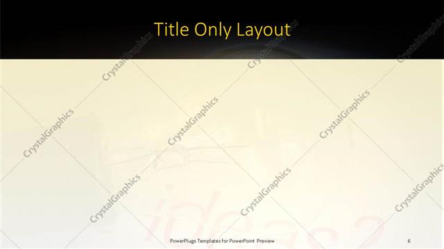 Title Only presentation slide layout