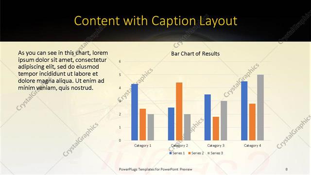 Content with Caption presentation slide layout