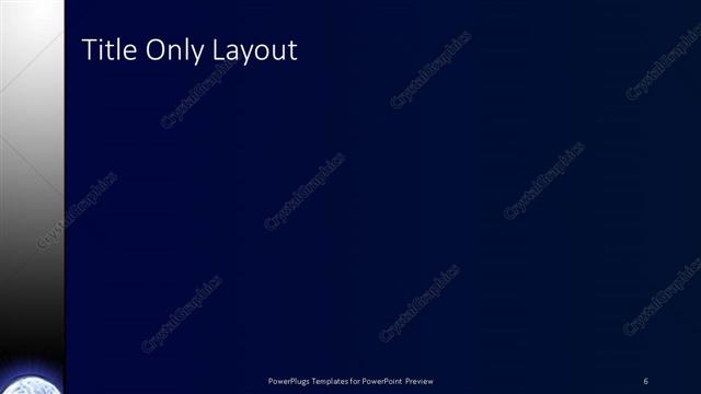 Title Only presentation slide layout