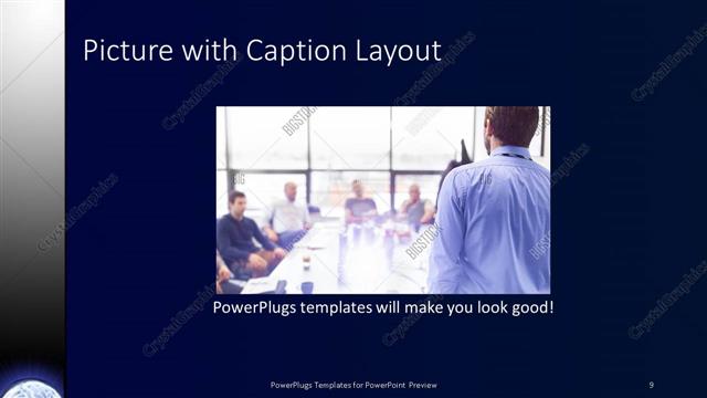 Picture with Caption presentation slide layout