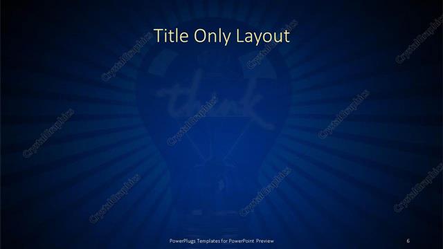 Title Only presentation slide layout
