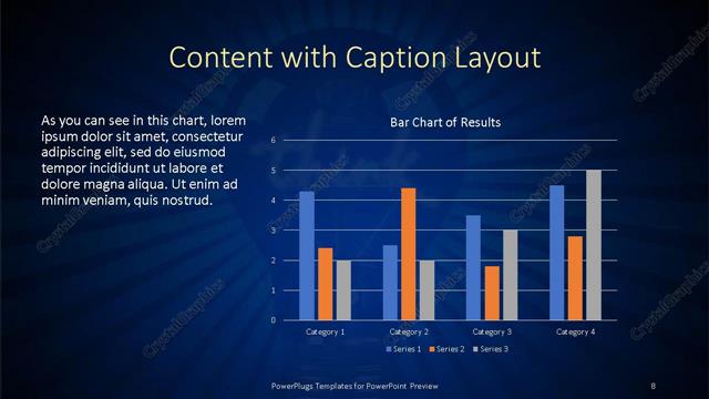 Content with Caption presentation slide layout