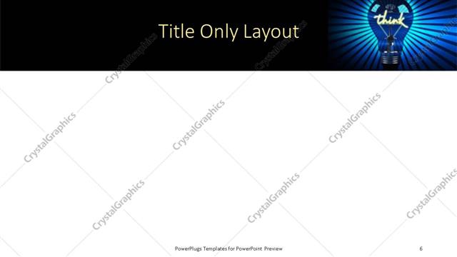 Title Only presentation slide layout